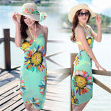 Lian LifeStyle Women's Sexy Bikini Swimsuit Swimwear Cover Up Beach Dress