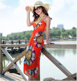 Lian LifeStyle Women's Sexy Bikini Swimsuit Swimwear Cover Up Beach Dress