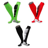 Lian LifeStyle Gorgeous Women's  4 Pair Long Athletic Football Soccer Socks Sport Tube Socks M XL0032-(Green, RED, Black, White)