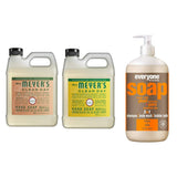 Liquid Hand Soap Refill, 1 Pack Geranium, 1 Pack Honey Suckle, 33 OZ each include 1, 32 OZ Bottle of Bath & Shower Gel Soap, Citrus/Mint