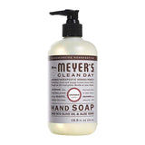 Mrs. Meyers Clean Day Liquid Hand Soap, 1 Pack Lavender, 1 Pack Basil, 1 Pack Geranium, 1 Pack Rain water, 12.50 OZ each