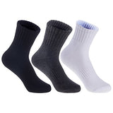 Lian LifeStyle Premium Children's 3 Pairs Cotton Sports Socks Size 3Y-15Y JH0105