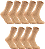 Lian LifeStyle Ultralight Men's 9 Pairs Breathable Wool Crew Socks Size 6-9