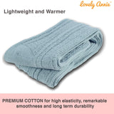 Women's 3 Pairs Thigh High Cotton Socks JM1025 Size 6-9