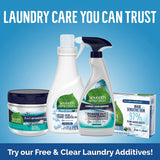 Laundary Detergent Packs, Built in Fabric Softner Enzymes, Free & Clear, Plant Derived, Fight Stains, No Dyes, For Sensitive Skin, Pack of 6, 45 Count Per Pack, 31.7 FL OZ Per Pack,