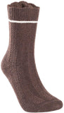 Lian LifeStyle Perfect Fit Women's Wool Blend Crew Socks L1853 Size 6-9