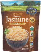 Load image into Gallery viewer, Organic Fully Cooked &amp; Ready To Heat Rice, Brown Jasmine, Thai Hom Mali Rice, Gluten-Free, Vegan Free, Non-GMO, Fair Trade, Pack of 4, 8 OZ Per Pack
