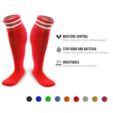 Meso Men's 1 Pair Extremely Durable Knee High Sports Socks - Fitness & Workout Clothing, Gym, Gear or Fashion Socks XL003 Size M(Red)