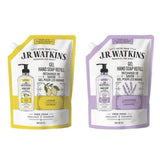 Liquid Hand Soap Refill Pouch, 1 Pack Lemon, 1 Pack Lavender, Scented Liquid Hand Wash for Bathroom or Kitchen, 34 fl oz