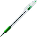 Pentel R.S.V.P. Ballpoint Pen, 0.7mm Fine Tip, Green Ink, Box of 12 (BK90-D)