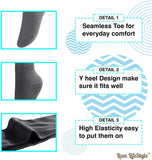 Lian LifeStyle Luxurious Angora Women's 5 Pairs Wool Crew Socks Size 6-9