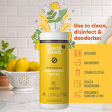 Cleaning Wipes, Safe Wipes | Made without Synthetic Fragrance | Fresh Lemon Scent | Quat Free Cleaning Wipes | 35 Count Per Pack, Pack of 4