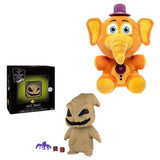 Nightmare Before Christmas - Oogie Boogie Collectible Figure + Five Nights at Freddy's Pizza Simulator - Orville Elephant Collectible Figure, Pack of 2