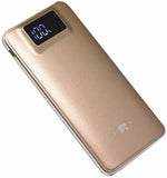Lian LifeStyle Exceptional Portable Phone Charger w/Dual USB Output - 20000 mAh Ultra High Capacity Power Bank, High-Speed Charging for iPhone, iPad, Samsung & Other Cell Phones - Y10 Gold
