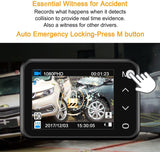 Lian LifeStyle Latest Technology HD Dash Camera Trusted Quality Car Accessories: Security Camera Front & Rear with Night Vision for Safety SD LY1000