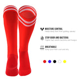 Meso Women's 1 Pair Extremely Durable Knee High Sports Socks - Fitness & Workout Clothing, Gym, Gear or Fashion Socks Size L Red