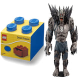 Desk Drawer 4 knobs Stackable Storage Box Blue+ Toys DC Multiverse Dark Nights: Metal Devastator Earth -1 7" Action Figure, Pack of 2