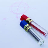 Pentel Lead 0.5mm, Red, 12 Leads Per Tube, Box of 12 Tubes (PPR-5)