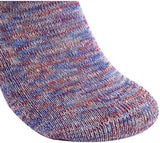 Lian LifeStyle Women's 3 Pairs Attractive Cotton Crew Socks HR158062 Size 6-9