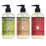 Liquid Hand Soap, 1 Pack Lemon Verbena, 1 Pack Geranium, 1 Pack Rhubarb, 12.5 OZ each