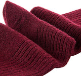 Lian LifeStyle Women's 6 Pairs Cute & Comfortable Wool Crew Socks Size 6-9 HR1612