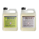 Mrs. Meyers Clean Day Liquid Hand Soap Refill, 1 Pack Lemon Verbena, 1 Pack Lavender, 33 OZ each