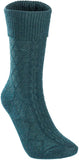 Lian LifeStyle Perfect Fit Women's Wool Crew Socks L1860 Size 6-9