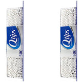 Q-tips Cotton Swabs For Hygiene and Beauty Care Original Cotton Swab Made With 100% Cotton 500 Count, Pack of 2