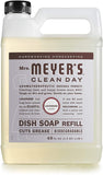 Mrs. Meyer's Clean Day Liquid Dish Soap Refill, Cruelty Free Formula, Lavender Scent, 48 oz
