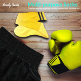 Lovely Annie Men's 2 Pairs Knee High Sports Socks for Baseball/Soccer/Lacrosse 003 M(Yellow)