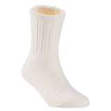 4 Pairs Children's Comfy, Durable, Stretchable, Thick & Warm Wool Crew Socks. Perfect as Winter Snow Sock and All Seasons FS01 Size 0Y-2Y(White)