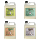 Mrs. Meyers Clean Day Liquid Hand Soap Refill, 1 Pack Lemon Verbena, 1 Pack Basil, 1 Pack Honey Suckle, 33 OZ each