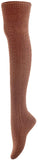 Meso Women's 3 Pairs Awesome Thigh High Cotton Socks, Comfortable, Soft and Super Durable Size 6-9 M1025-03 (Cream, Coffee, Black)