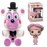 Five Nights at Freddy's Pizza Simulator - Helpy Collectible Figure + I Love Lucy - Factory Lucy Collectible Figure, Pack of 2