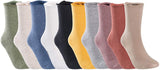 Lovely Annie Comfortable Big Girls Women's Cotton Crew Socks L1843 Size 5-11
