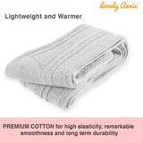 Women's 3 Pairs Thigh High Cotton Socks JM1025 Size 6-9