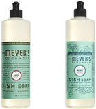 Liquid Dish Soap, Cruelty Free Formula, 1 Pack Basil, 1 Pack Mint, 16 OZ each