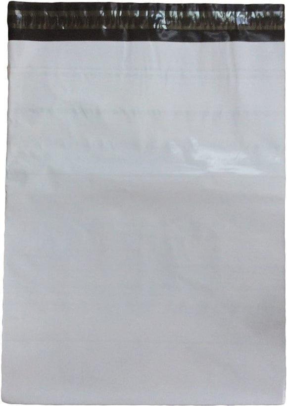 LLS White Self-Sealing Poly Mailers Bags for Non Fragile Products Pack of 100-14.25