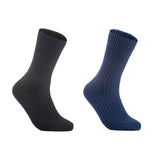 Lian LifeStyle Gorgeous Big Girls Women's 2 Pair Wool Crew Socks Size 6-9 FS03 (Random Color)