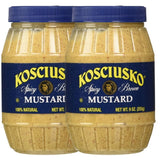 Spicy Brown Mustard, Made With No 1 Grade Mustard Seeds, No Artificial Flavors, Fillers, Gluten or MSG. Low Calorie, Zero Fat, Unmatched Taste, Pack of 2, 9 OZ Per Pack