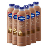 Vaseline Spray On Lotion Spray Moisturizer For Dry Skin Cocoa Radiant Non-Aerosol 6.5 oz, Pack of 6