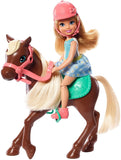 Barbie Club Chelsea Doll and Horse, 6-inch Blonde, Wearing Fashion and Accessories