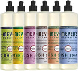Liquid Dish Soap, 1 Pack Lemon Verbena, 1 Pack Honeysuckle , 1 Pack Peony, 1 Pack Lavender, 1 Pack Geranium, 1 Pack Bluebell, 16 OZ each