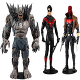 Toys DC Multiverse Dark Nights: Metal Devastator Earth -1 7" Action Figure + Toys DC Multiverse Red Hood and Nightwing 7" Action Figure Multipack, Pack of 2