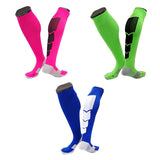 Lian LifeStyle Gorgeous Women's  4 Pair Long Athletic Football Soccer Socks Sport Tube Socks M XL0032-(Rose, Green, Blue, RED)