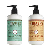 Mrs. Meyers Clean Day Hand Lotion, 1 Pack Basil, 1 Pack Oat Blosom, 12 OZ each
