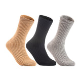 Lian LifeStyle Gorgeous Big Girls Women's 3 Pair Wool Crew Socks Size 6-9 FS03, Color (Beige,DarkGrey,LightGrey)