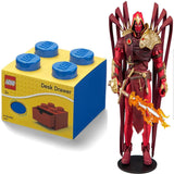 40201731 Desk Drawer 4 knobs Stackable Storage Box Blue+ Toys DC Multiverse Azrael: Batman Curse of The White Knight #1 7" Action Figure, Pack of 2