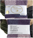 Lovely Annie Men's 5 Pairs Luxurious Angora Wool Crew Socks Big Square Size 7-10