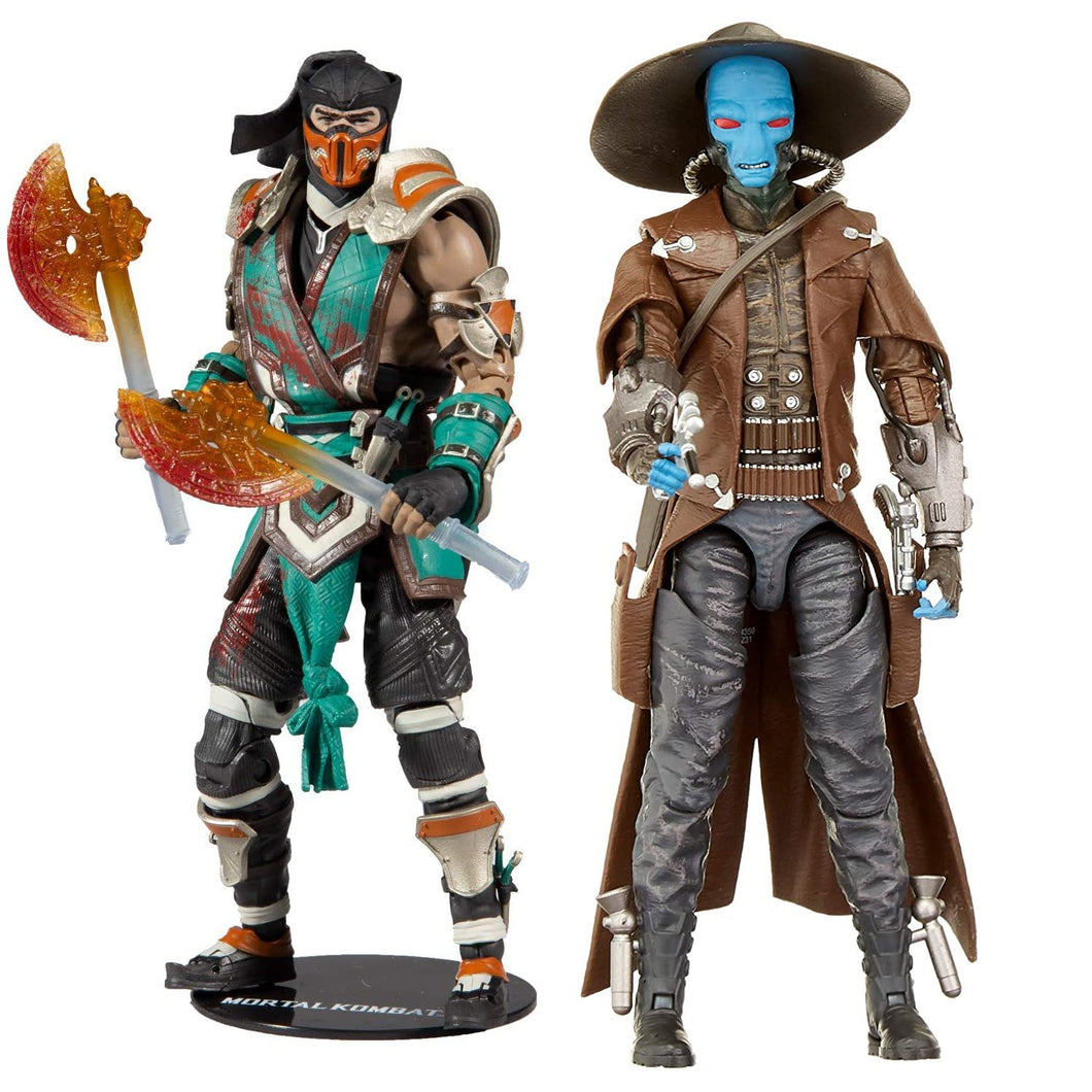 Toys Mortal Kombat Sub Zero Bloody Frozen Over Skin 7” Action Figure + The Black Series Cad Bane Toy 6-Inch Scale The Clone Wars Collectible Action Figure, Pack of 2